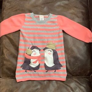 Gymboree penguin sweater dress 12-18 months